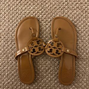 Tory Burch Miller Patent Nude Sandals